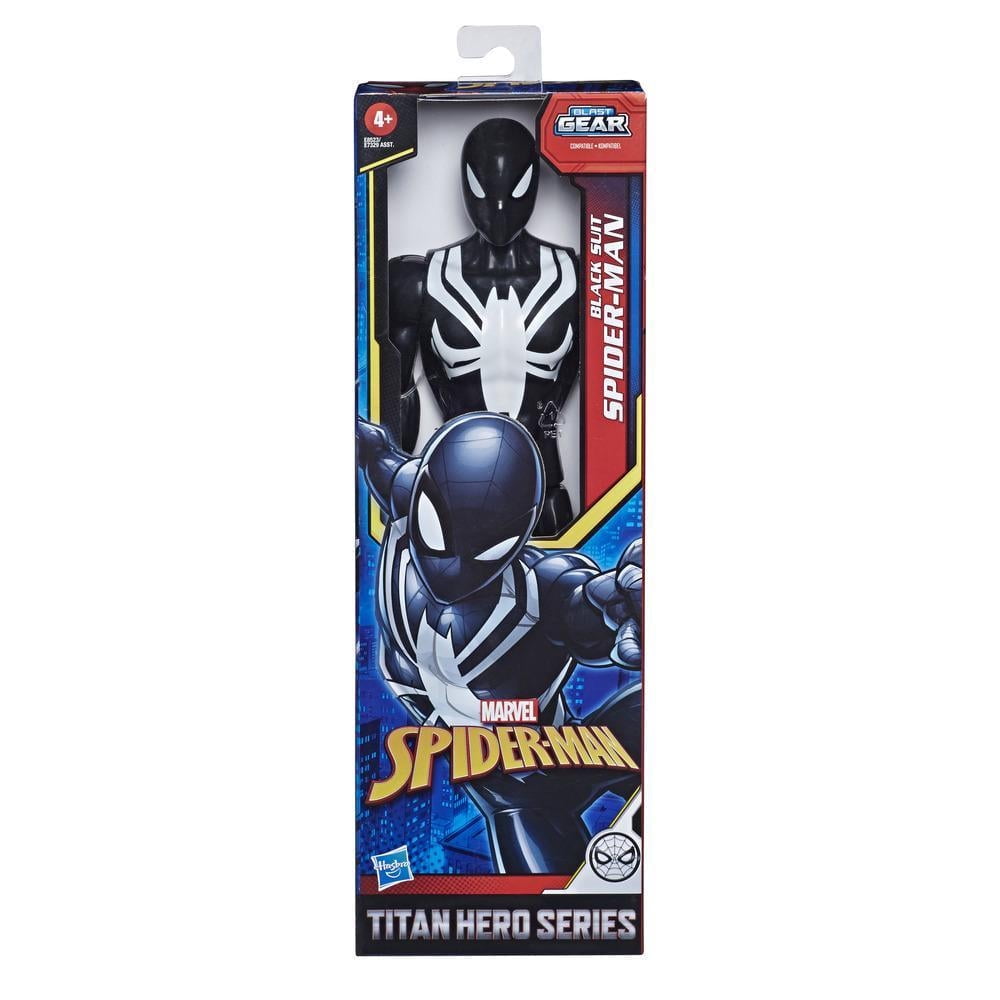 Marvel Spider-Man: Titan Hero Series Villains Black Suit Spider-Man 12-Inch-Scale Super Hero Action Figure