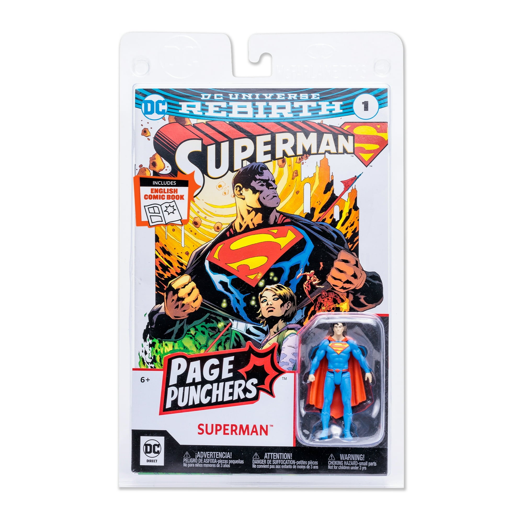 Page Punchers Superman Rebirth with Comic Action Figure 3"