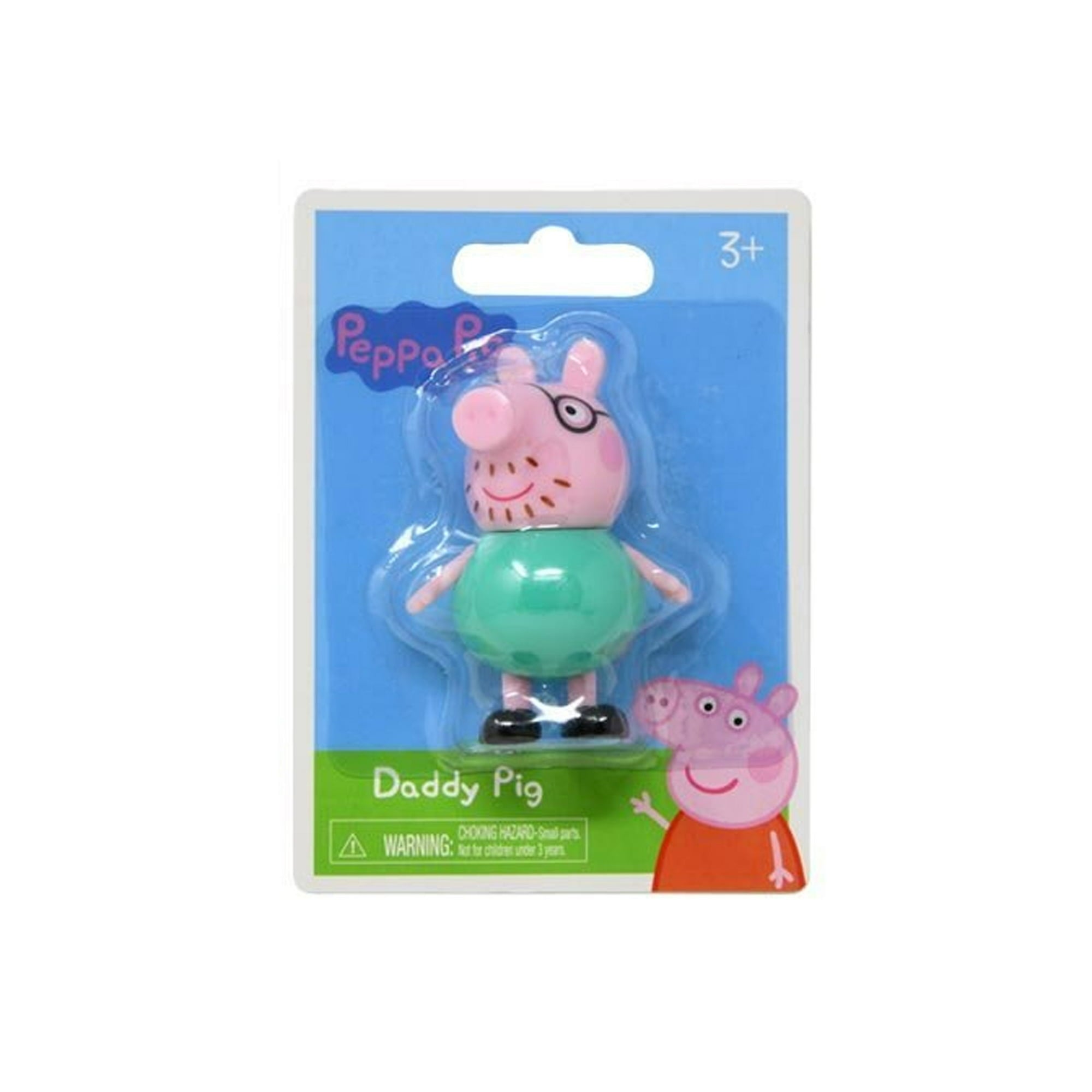 Peppa Pig Miniature Figure On Blister Card - Daddy Pig