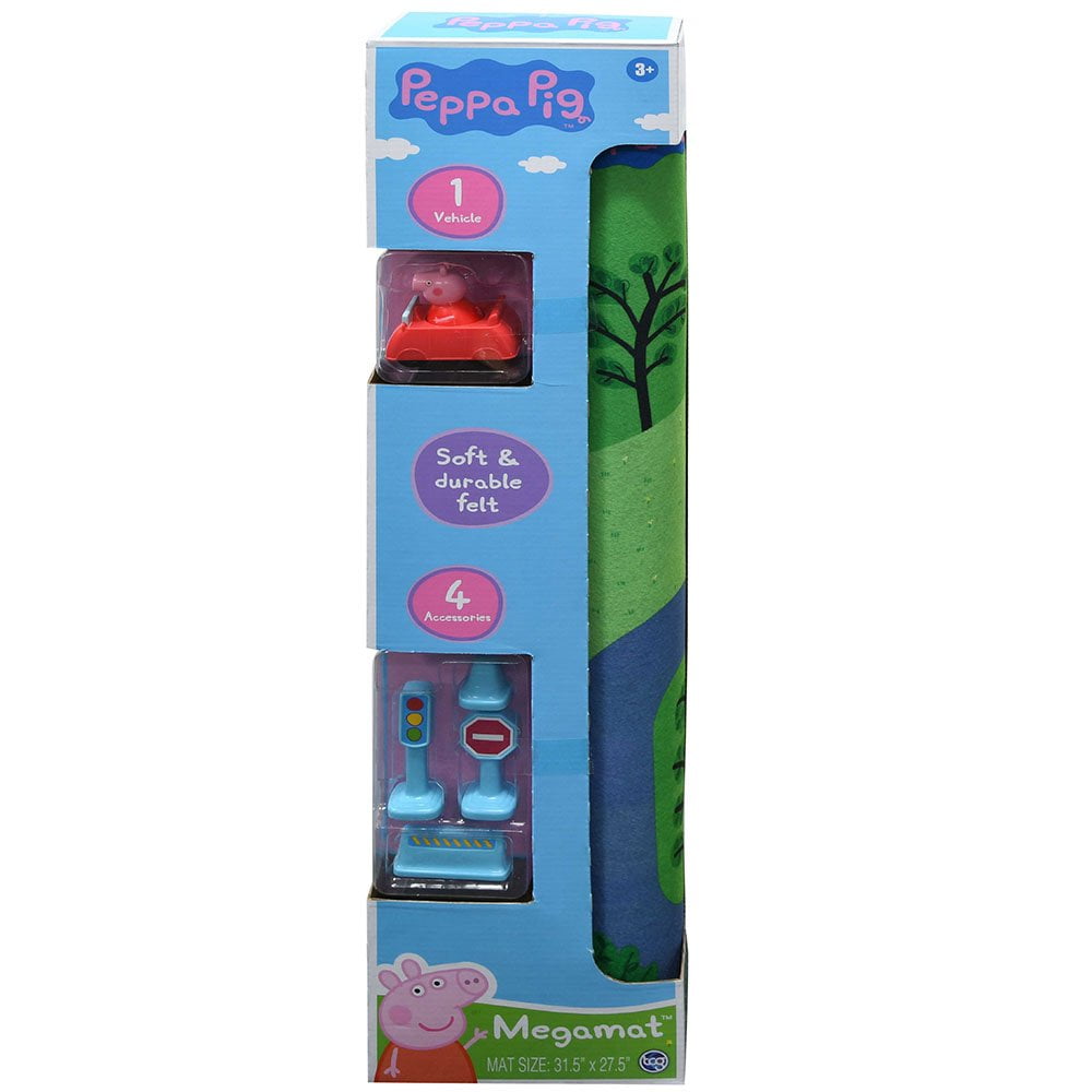 Peppa Pig Soft and Durable Felt Kids Play Vehicle, 6.5" x 3.5" x 28"