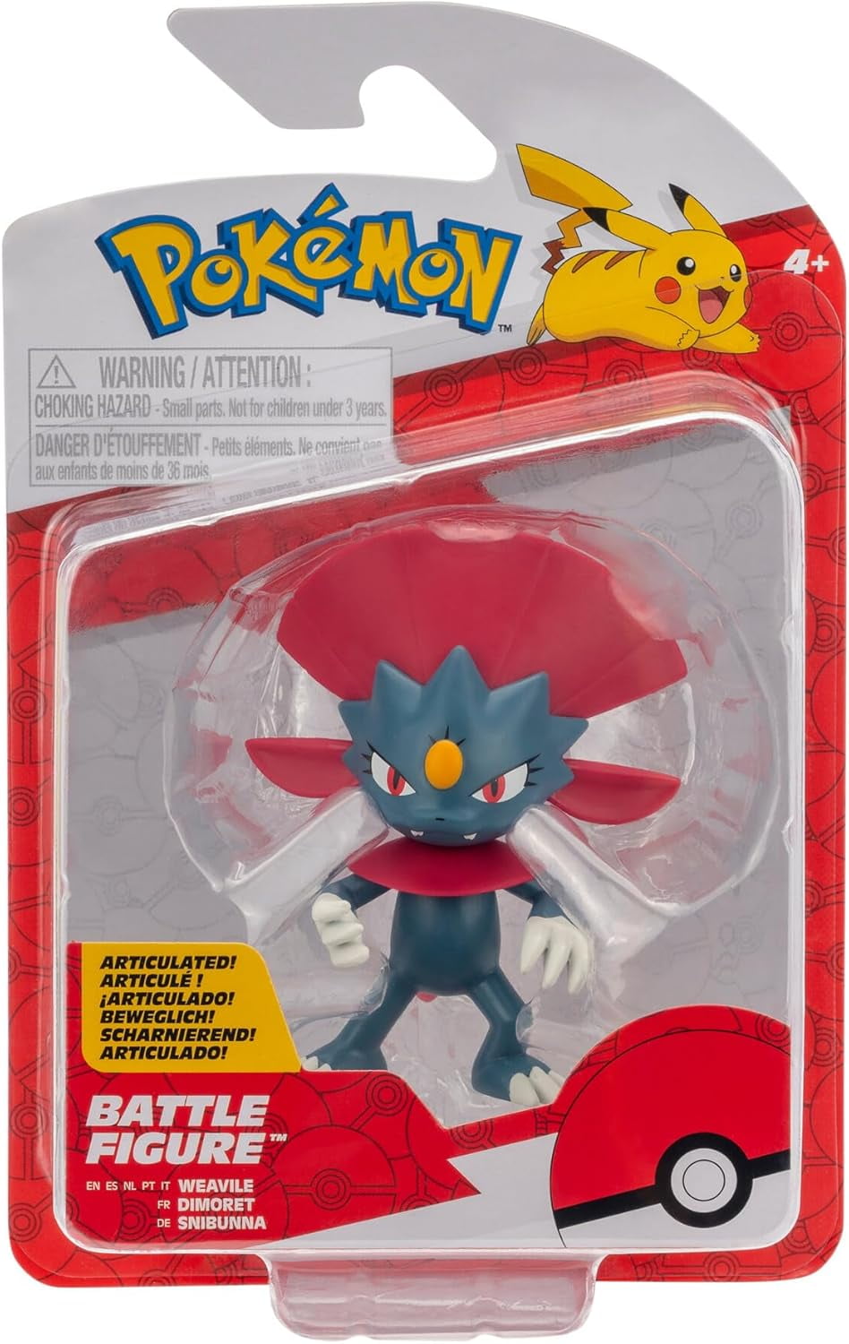 Pokémon Battle Edition: Weavile 3 Inch Battle Figure