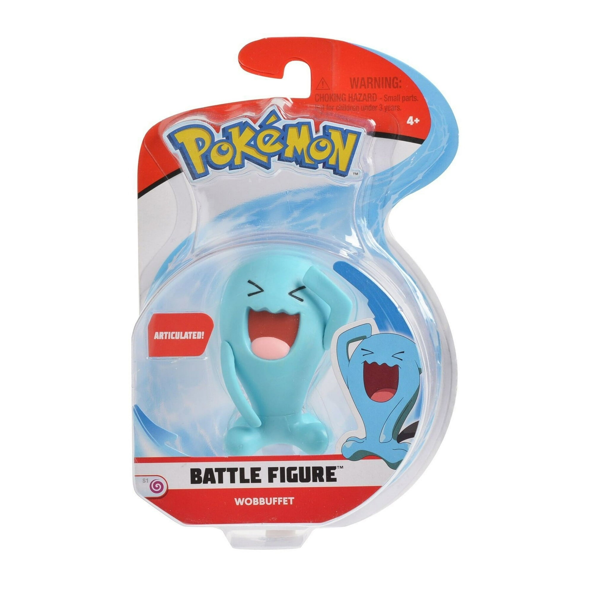 Pokemon Series 1 Wobbuffet Articulated Battle 3 Inch Action Figure