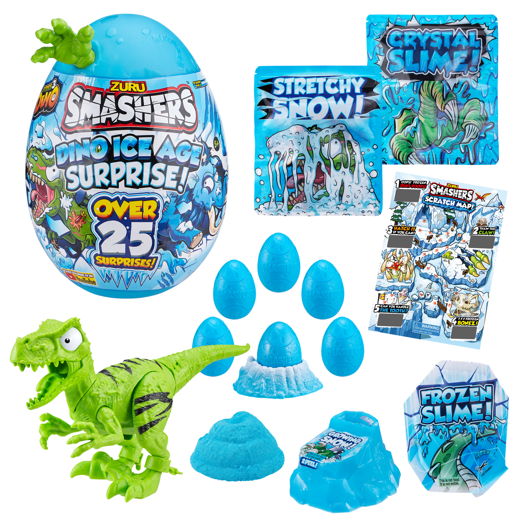 Smashers Dino Ice Age Mini Surprise Egg - Ice Raptor