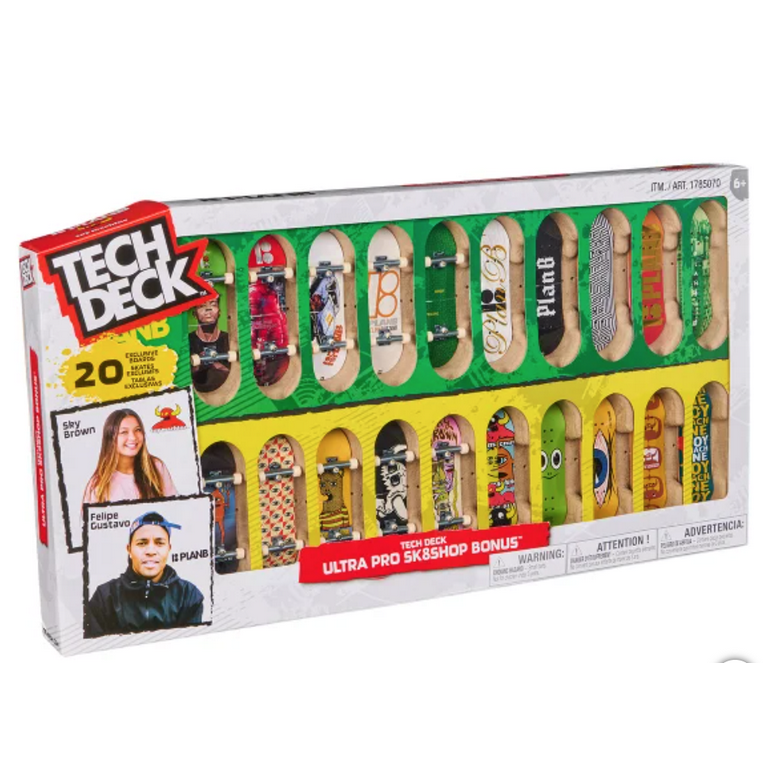 Tech Deck Ultra Pro 20 Bonus Pack Fingerboard Skateboards Sk8shop