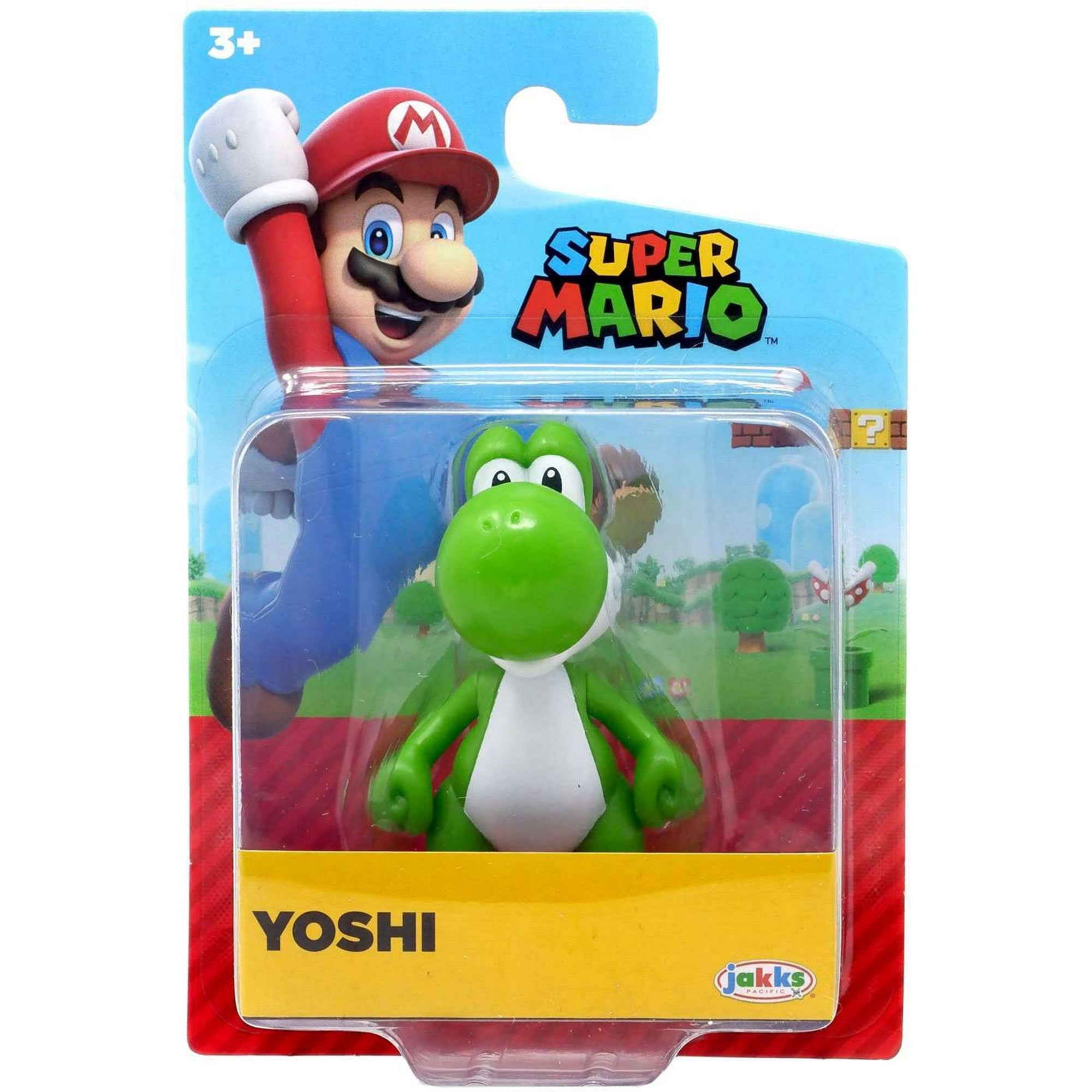 World Of Nintendo Super Mario Bros Yoshi Green Toy Action Figure 2.5 ¨