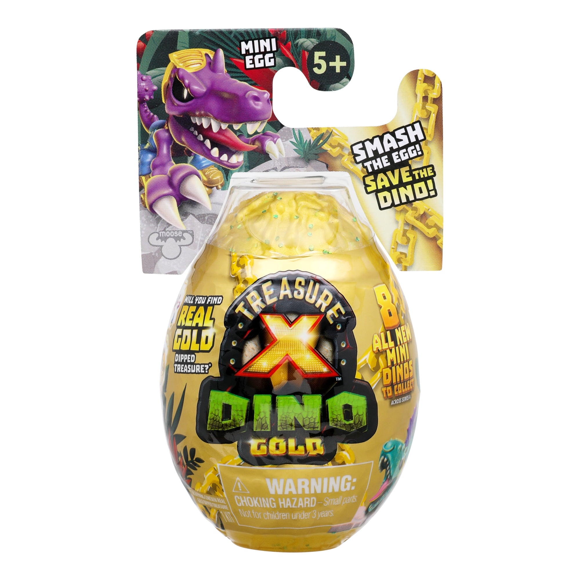 Treasure X Dino Gold, Smash the Egg to Save the Dino, Eight New Mini Dinos to Collect, Ages 5+
