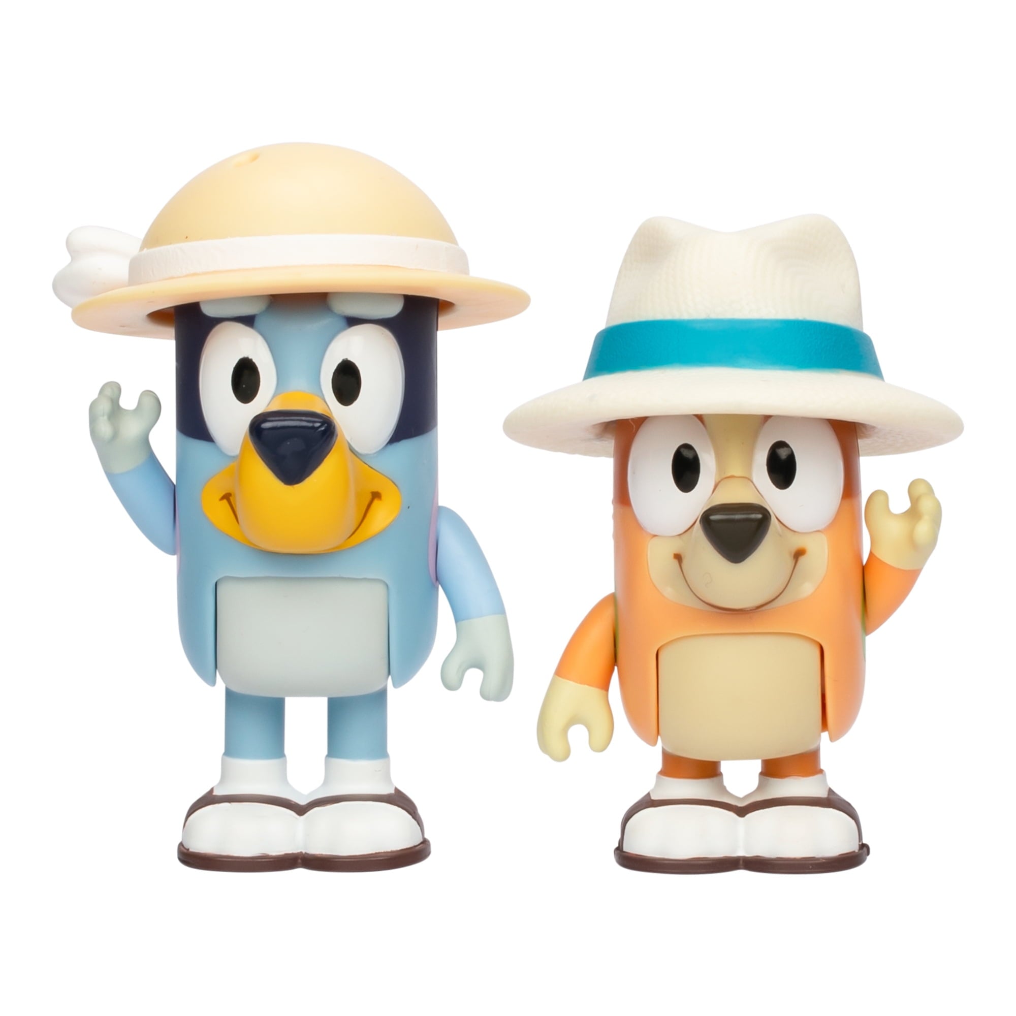 Bluey On Holiday Figure 2-Pack - On Holiday, 2.5 Inch Bluey and Bingo, Ages 3+