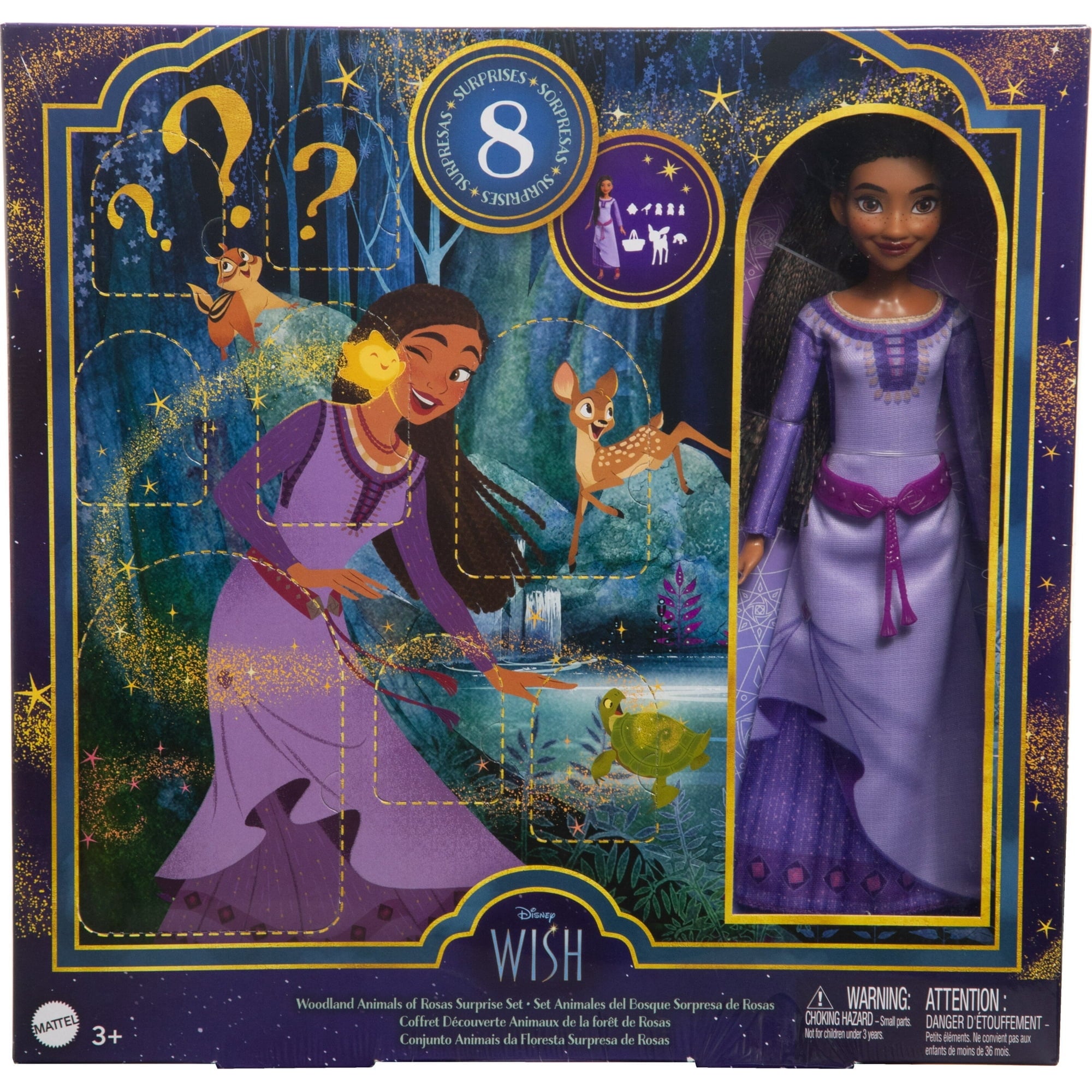 Enchanted Woodland Adventure Friends: Disney Wish Rosa Deluxe Doll and Mystery Accessory Set for Ages 3 and Up