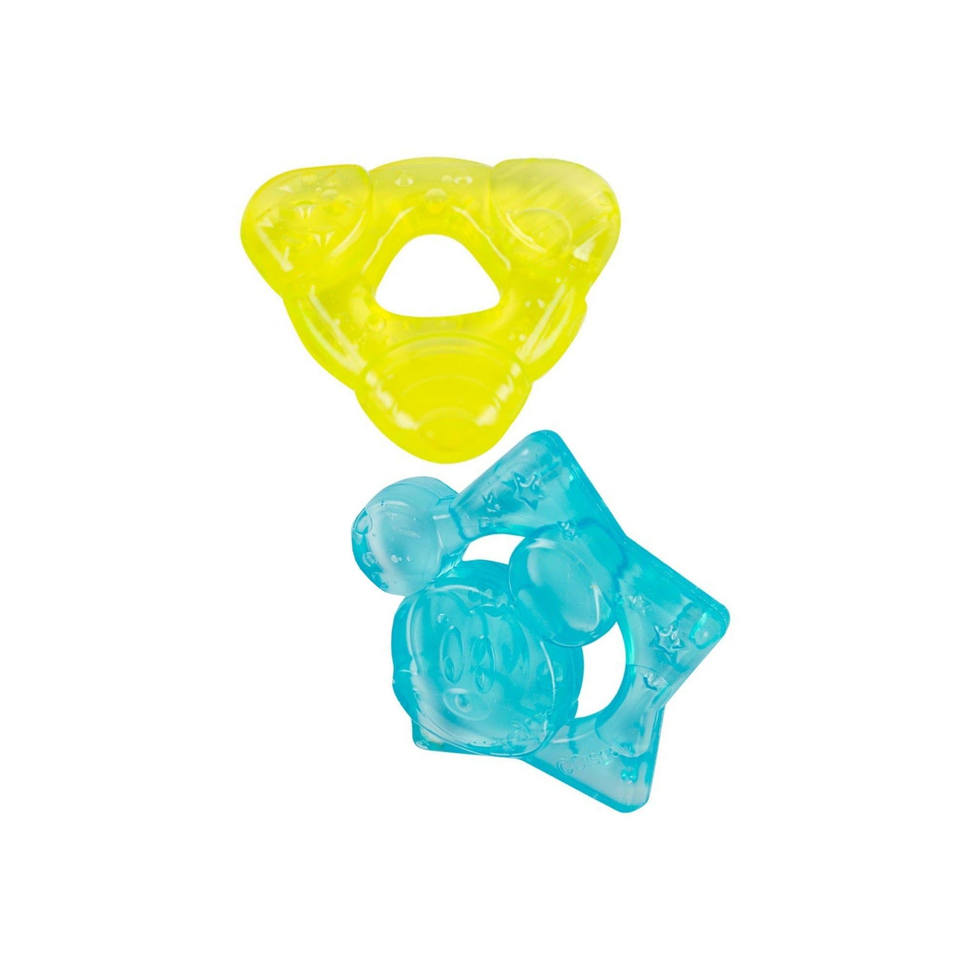 Disney Baby Mickey Mouse 3 Pack Blue & Green Water Teethers