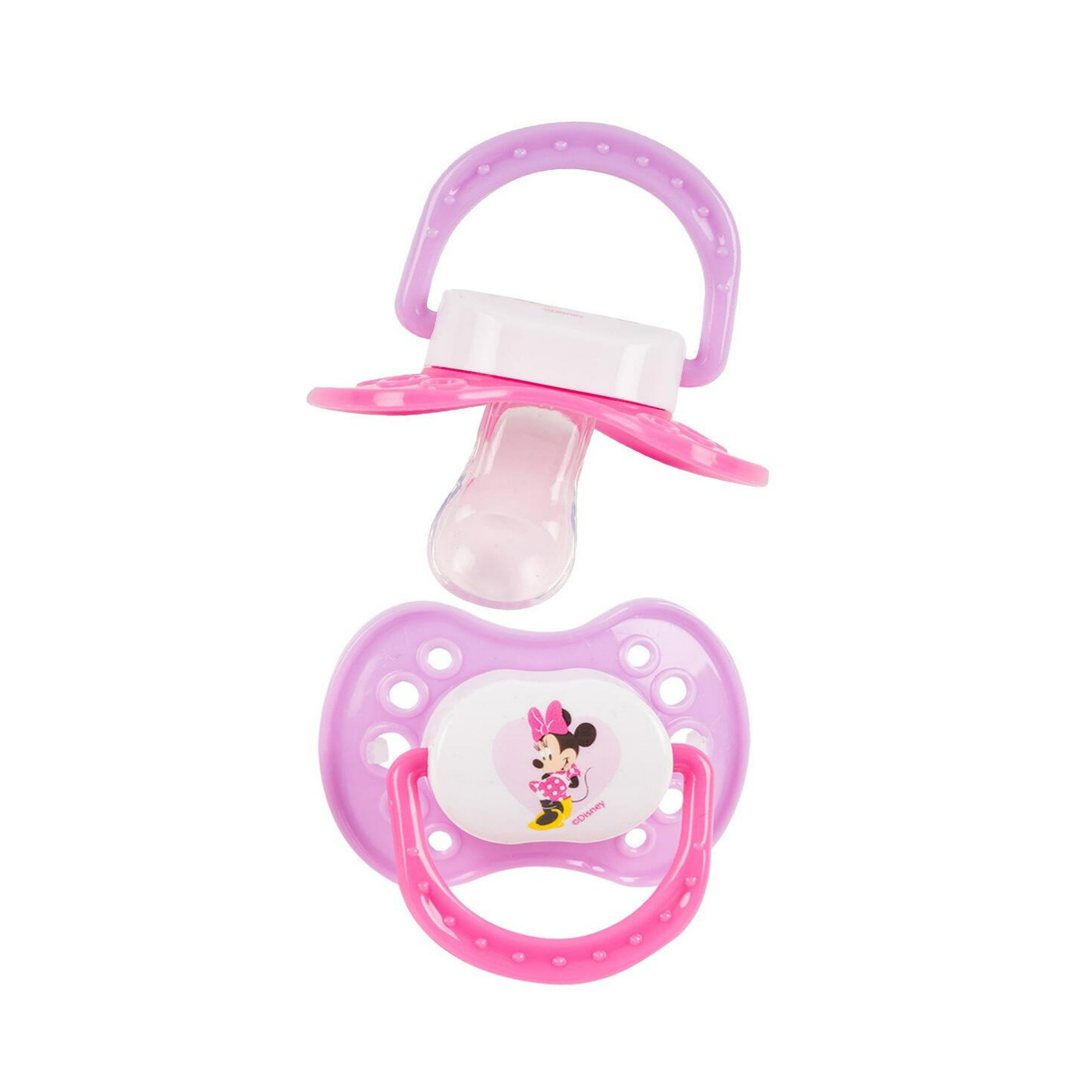 Disney Baby Minnie Mouse 2 Piece Pink & Purple Orthodontic Pacifiers infant