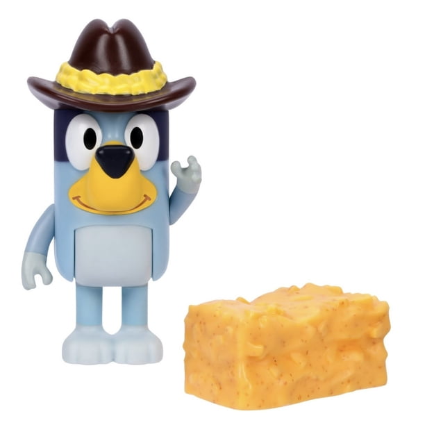 Story Starters Bluey Figure Toy, Including 3-Inch Figure & Accessory, Bluey And Hay Bale, For Kids Ages 3 & Up