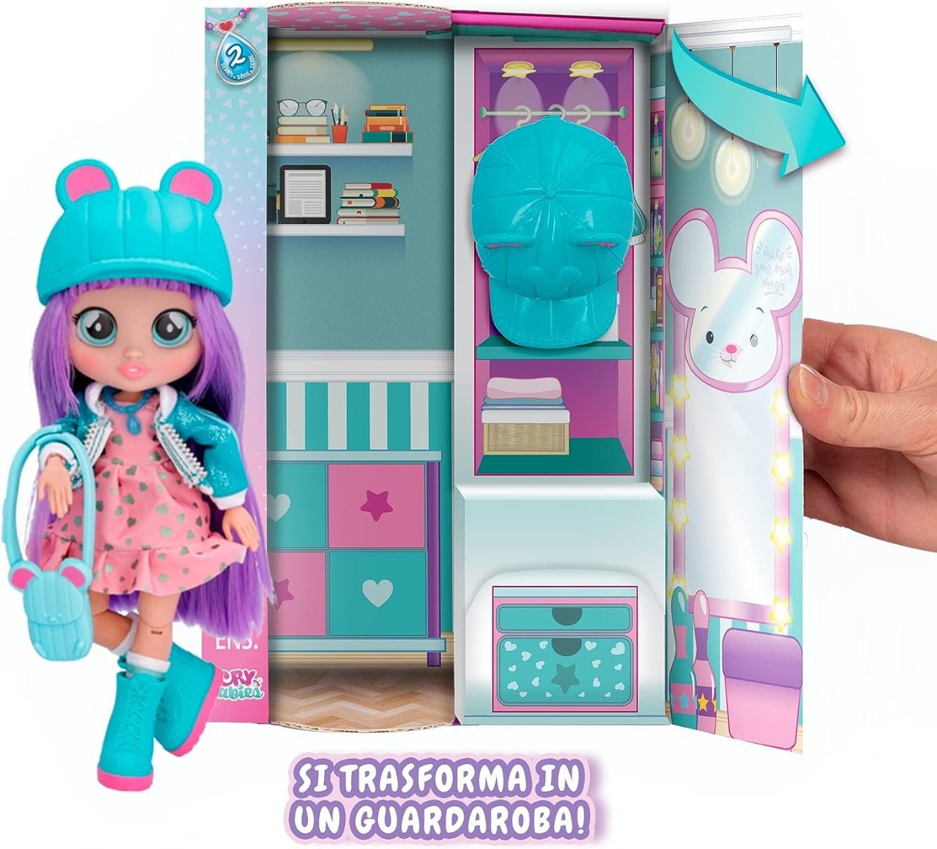 BFF by Cry Babies Lala 8 inch Fashion Doll with 9+ Surprises - Ages 4 Years and up 7.8 inch doll
