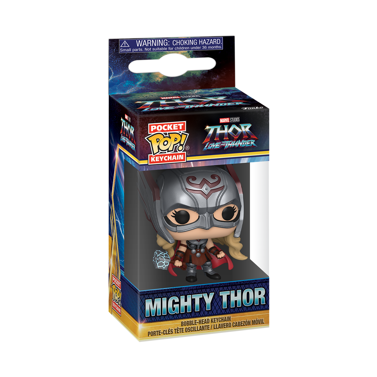 Funko Pop! Keychain: Thor Love and Thunder - Mighty Thor