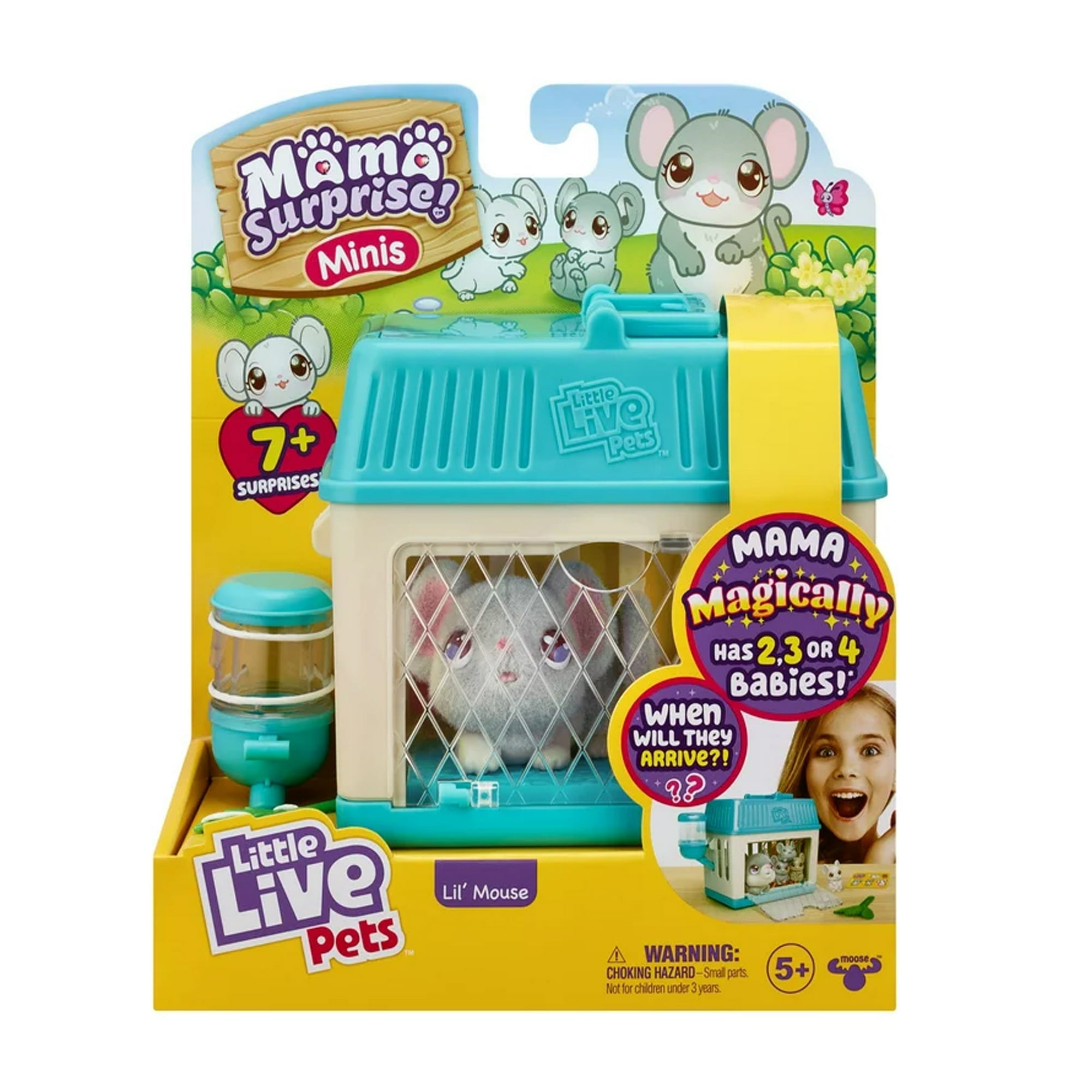 Little Live Pets Mama Surprise Lil' Mouse Minis, Ages 5+