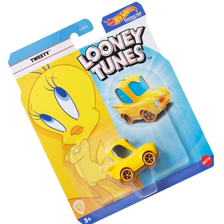 Hot Wheels Licensed Character Car (Looney Tunes Tweety), Gift for Kids 3 Years & up & Collectors