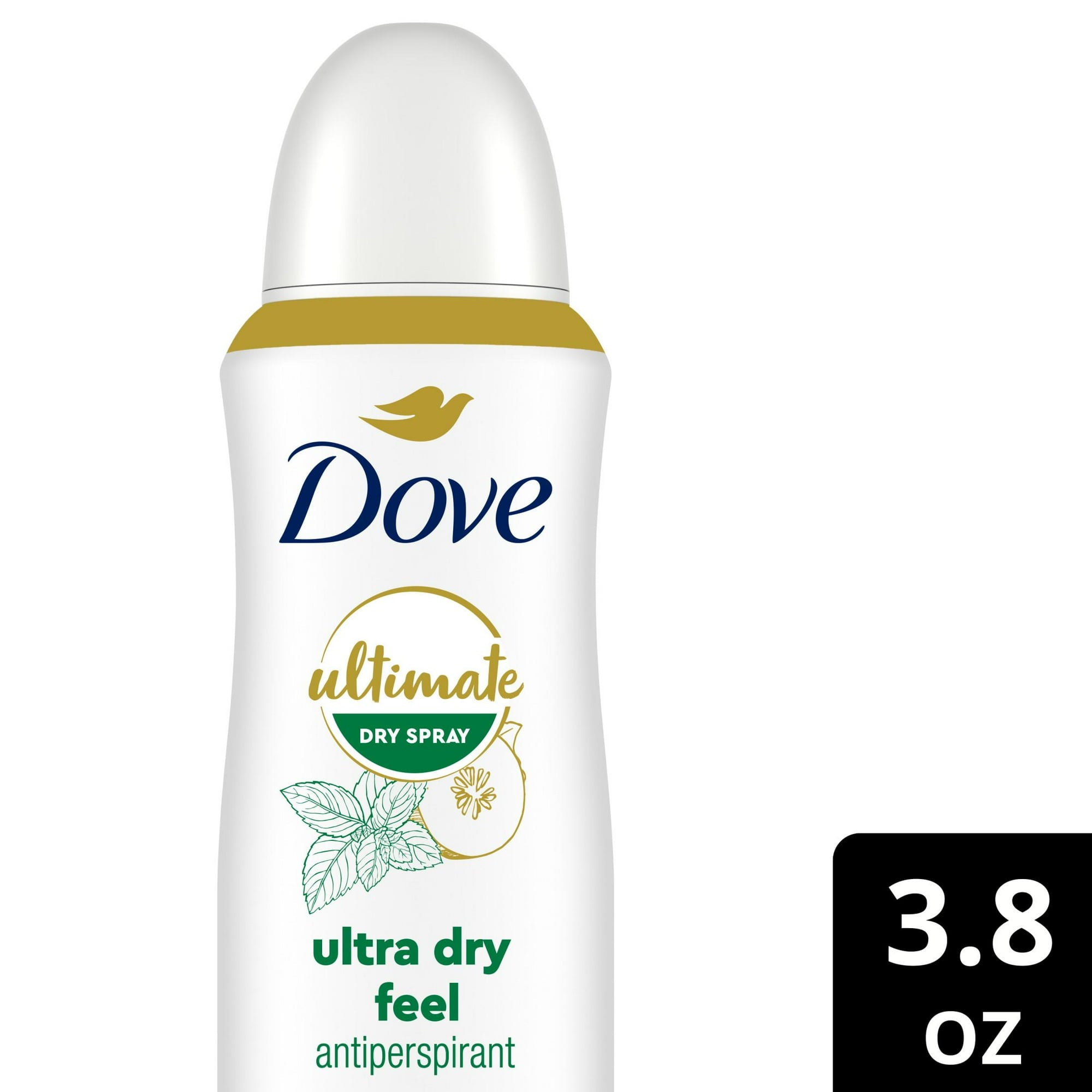 Dove Ultimate Long Lasting Women's Deodorant Dry Spray, Cucumber 3.8 oz