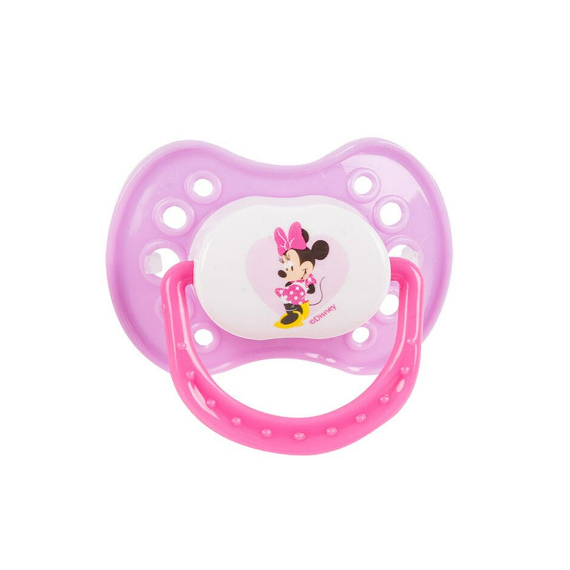 Disney Baby Minnie Mouse 2 Piece Pink & Purple Orthodontic Pacifiers infant