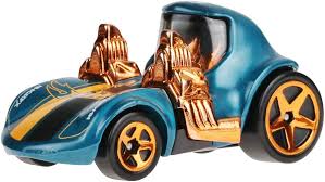 Hot Wheels Tooned Twin Mill 1:64 Scale Die-Cast Toy Vehicle Turquoise- & Copper-Colored Deco