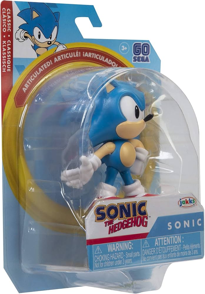 Sonic The Hedgehog Action Figure 2.5 Inch Angry Sonic Collectible Toy