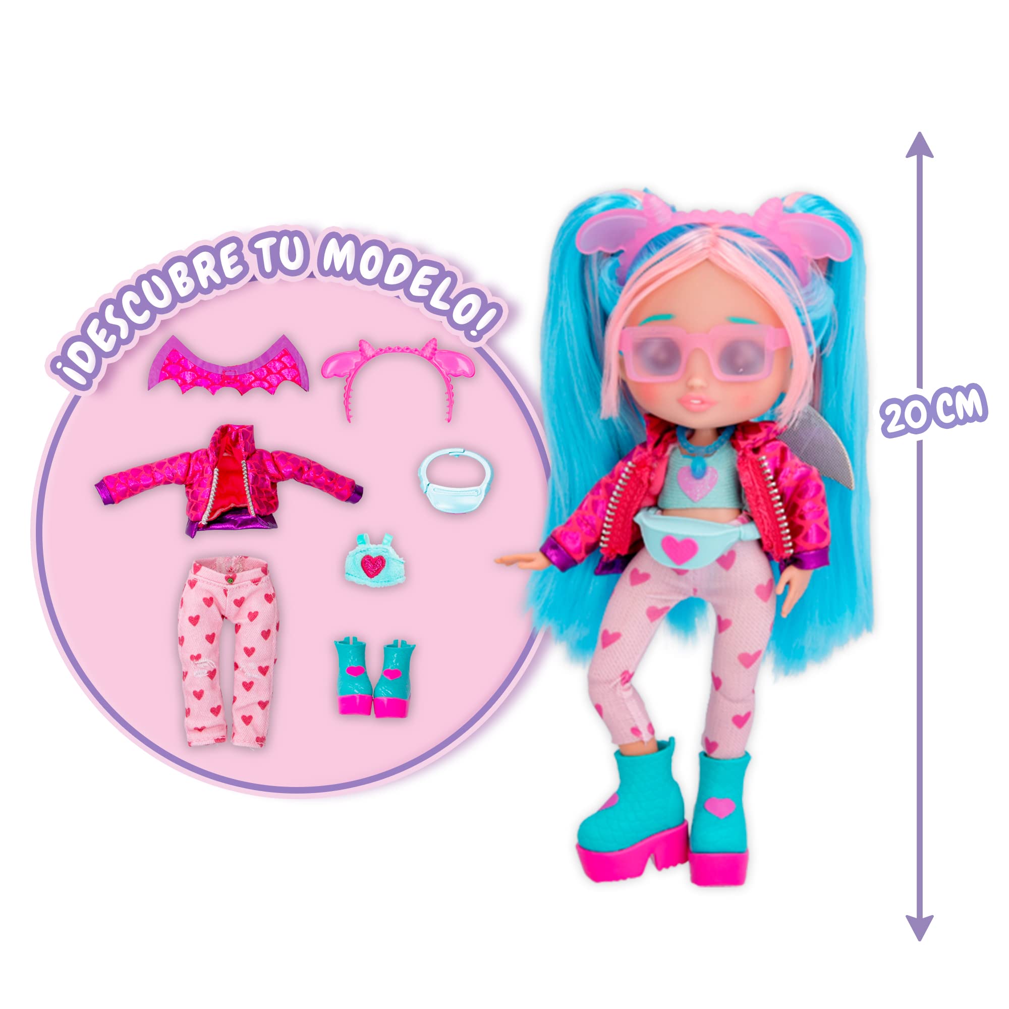 BFF by Cry Babies Bruny 8 inch Fashion Doll with 9+ Surprises - Ages 4 and Up