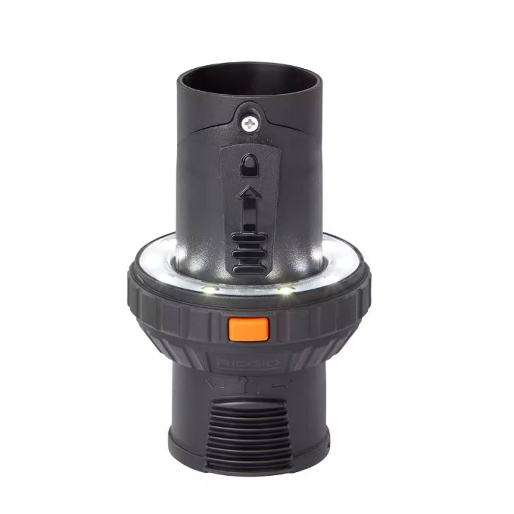 1-7/8 in. LED Lighted Passthrough Accessory Cuff Shop Vac Attachment for RIDGID Wet Dry Vacuum Hoses and Wands