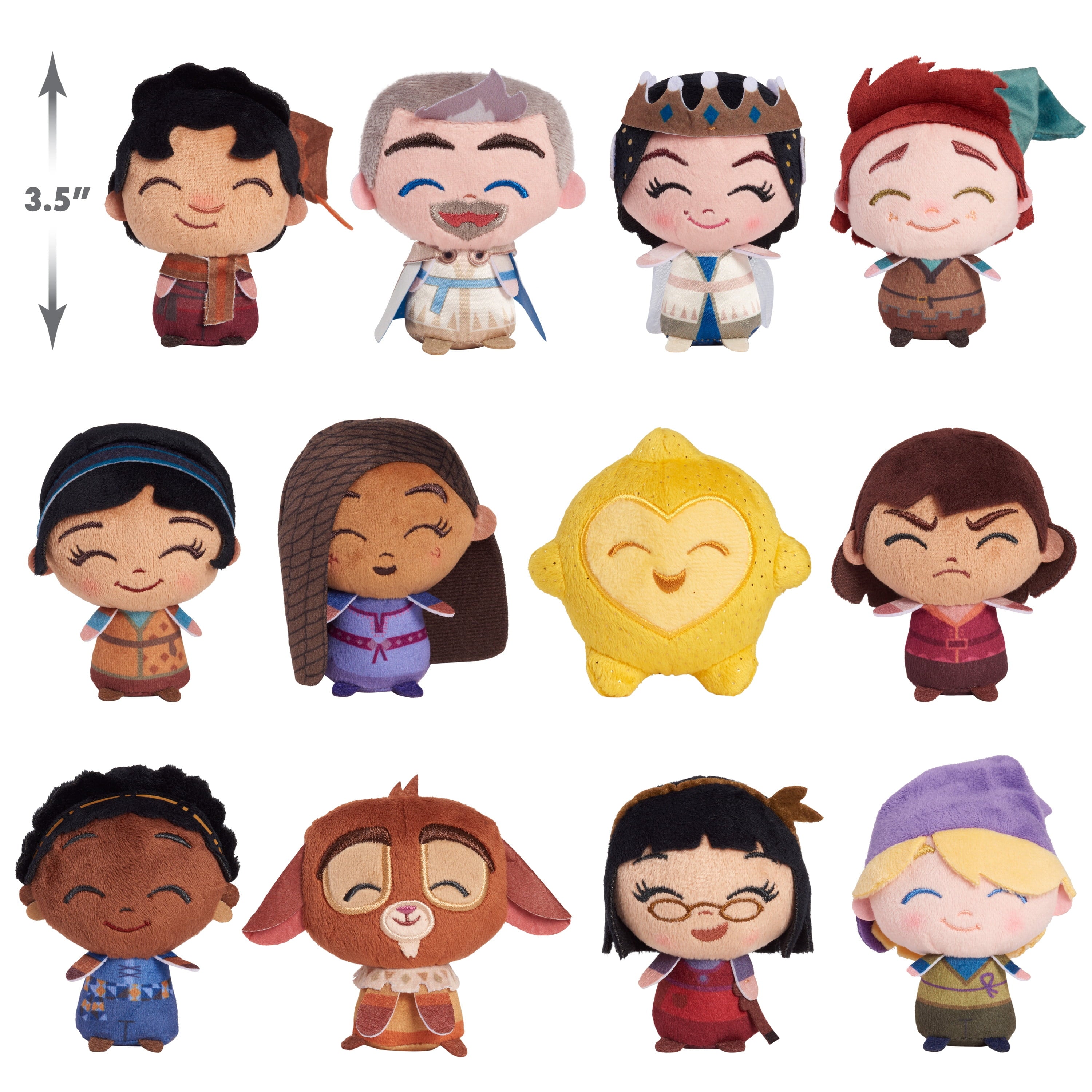 Disney Wish Mini Collectible 3-inch Plush Toy (One Pack) in Wishing Star Blind Bag Inspired Capsule, Kids Toys for Ages 3 up