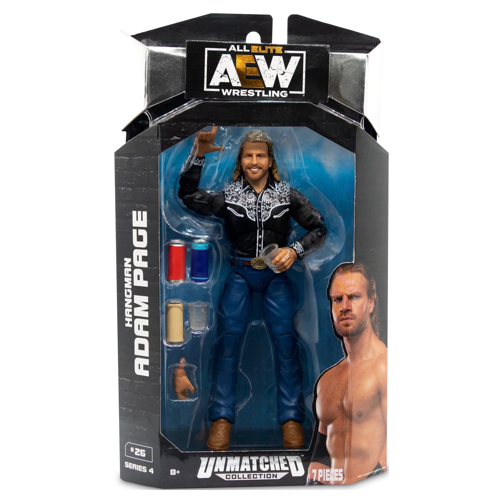 AEW Hangman Adam Page Unmatched Collestion Series 4 Action Figure