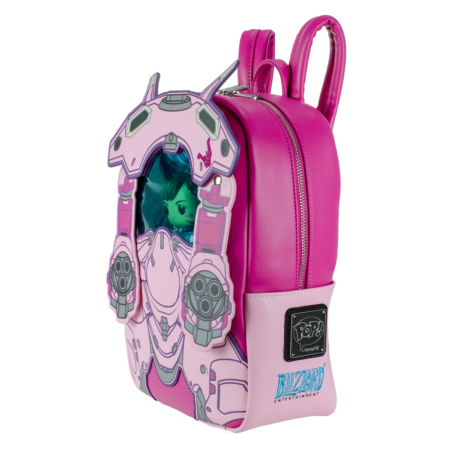 Loungefly: Funko Overwatch Limited Edition D. VA POP! & Backpack – Stylish, Compact Design
