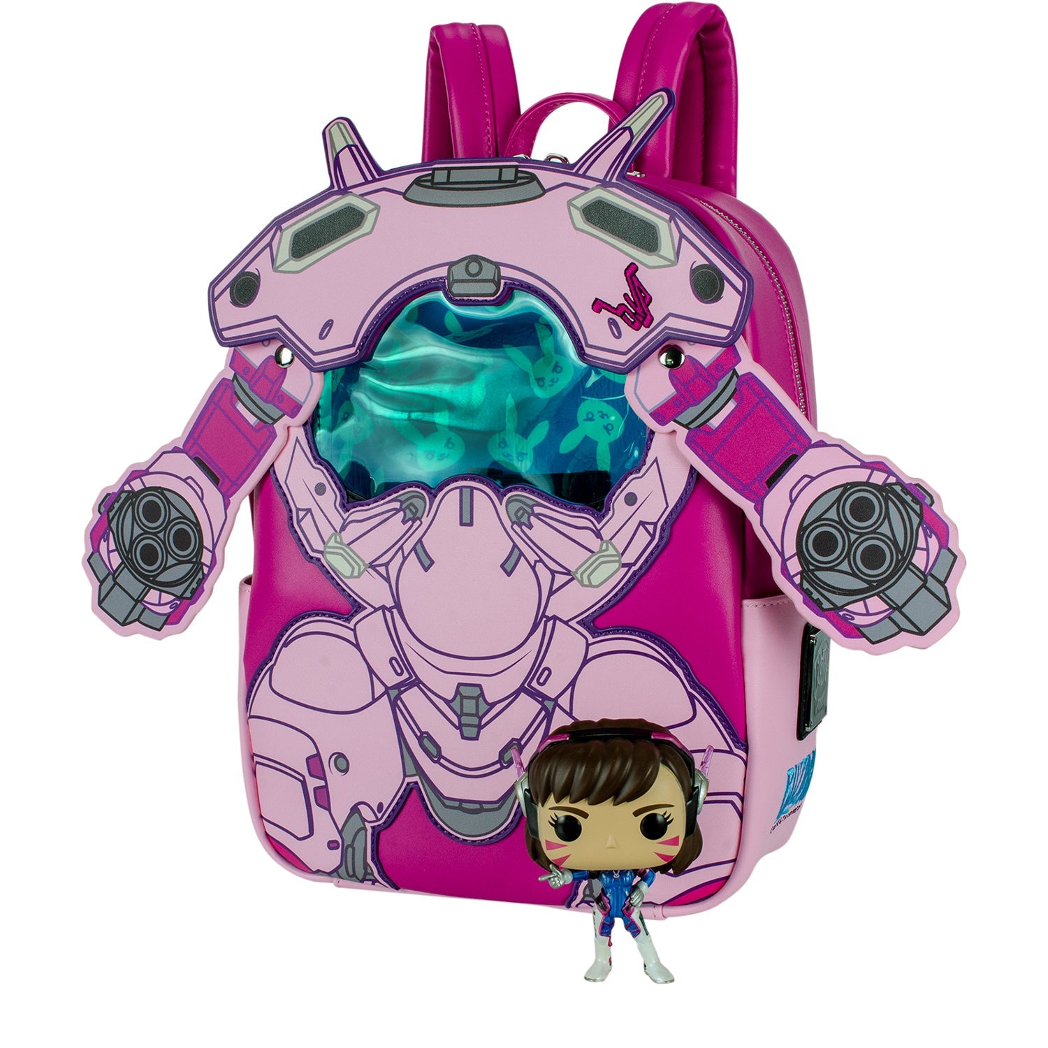 Loungefly: Funko Overwatch Limited Edition D. VA POP! & Backpack – Stylish, Compact Design