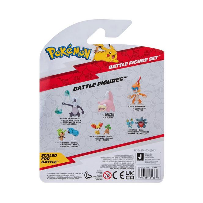 Pokemon Clefairy Beldum Sirfetch'd Battle Ages 4+ Action Figures, 3 Pack