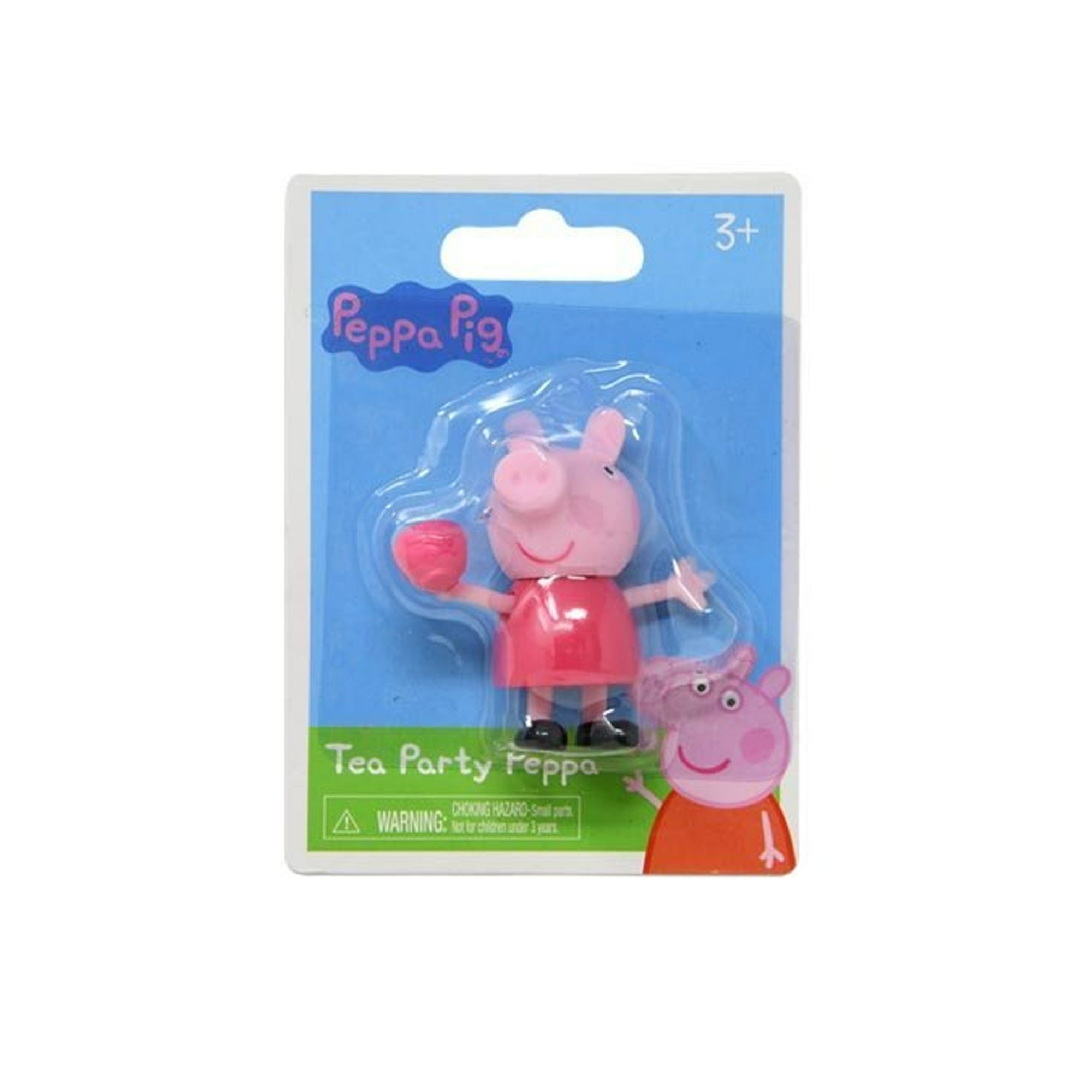 Peppa Pig Miniature Figure On Blister Card - Tea Party Peppa Pig