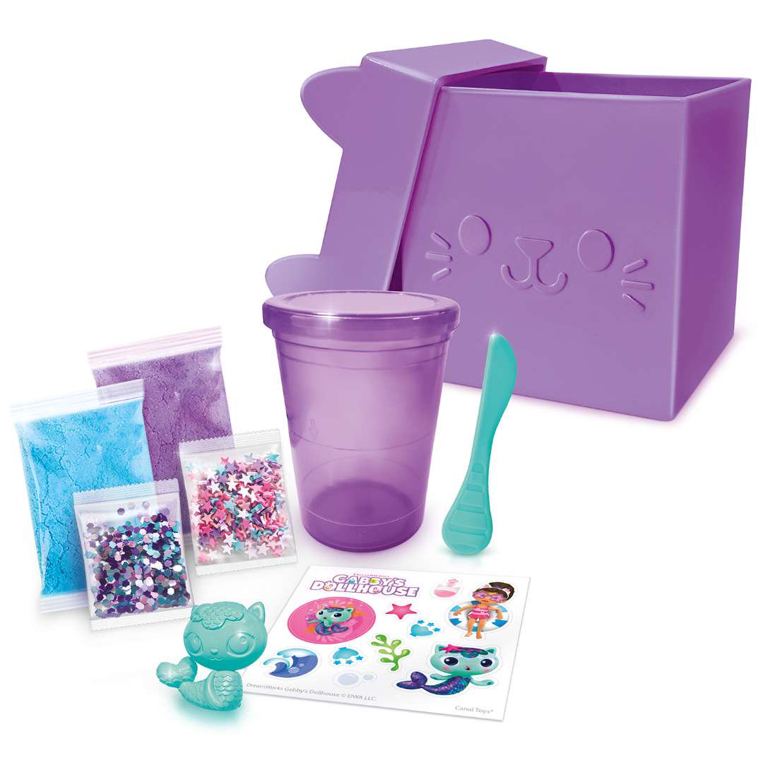 Gabby's Dollhouse Mini Cat Box Sensory Kit Mercat Slime
