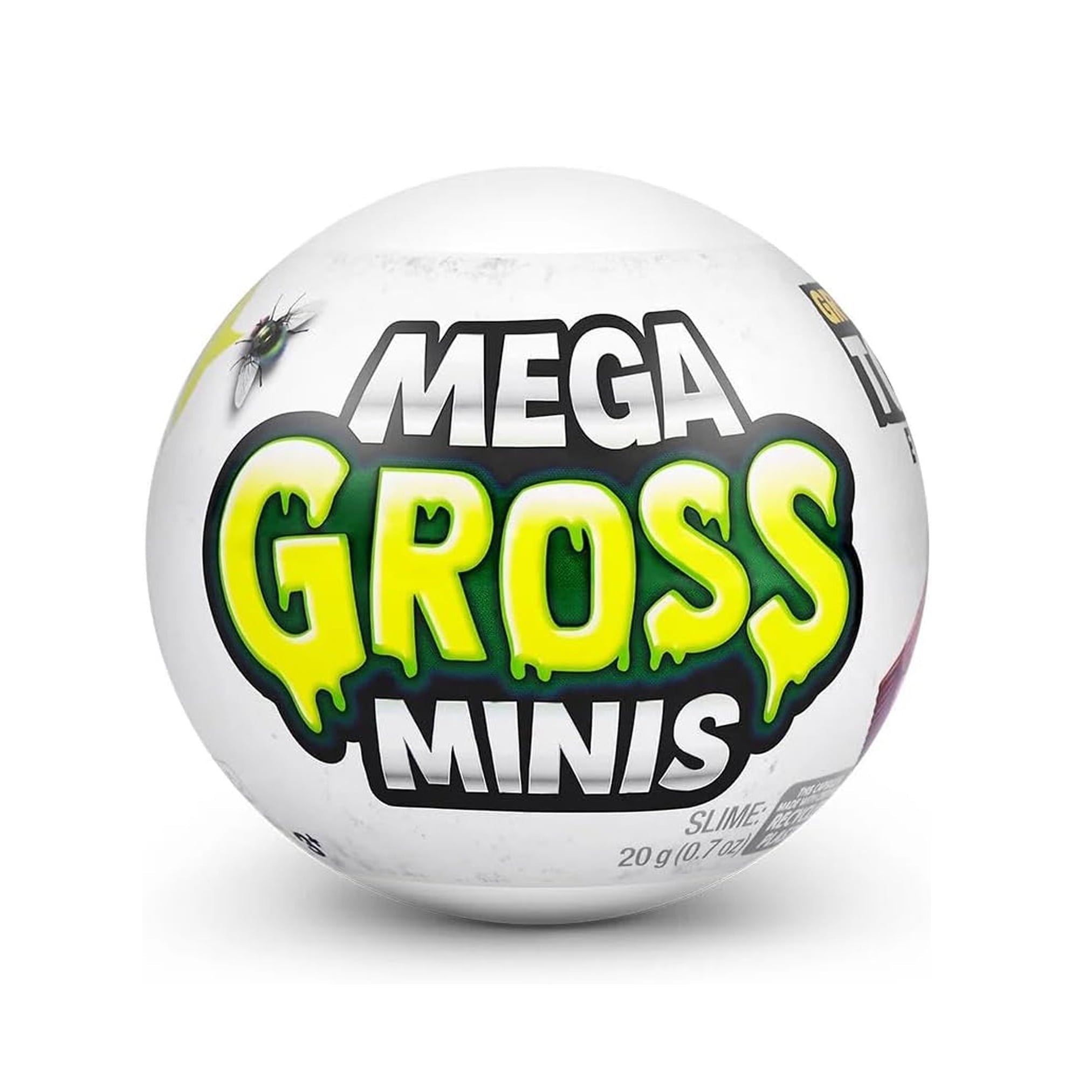 Mega Gross Minis, 5 Surprise  ZURU Surprise Novelty & Gag Toy Capsule, One Pack, For Ages 4 Years Old & Up