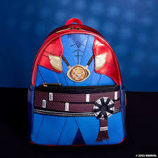 Loungefly: Marvel Metallic Doctor Strange Cosplay Mini Backpack – Stylish, Compact Design