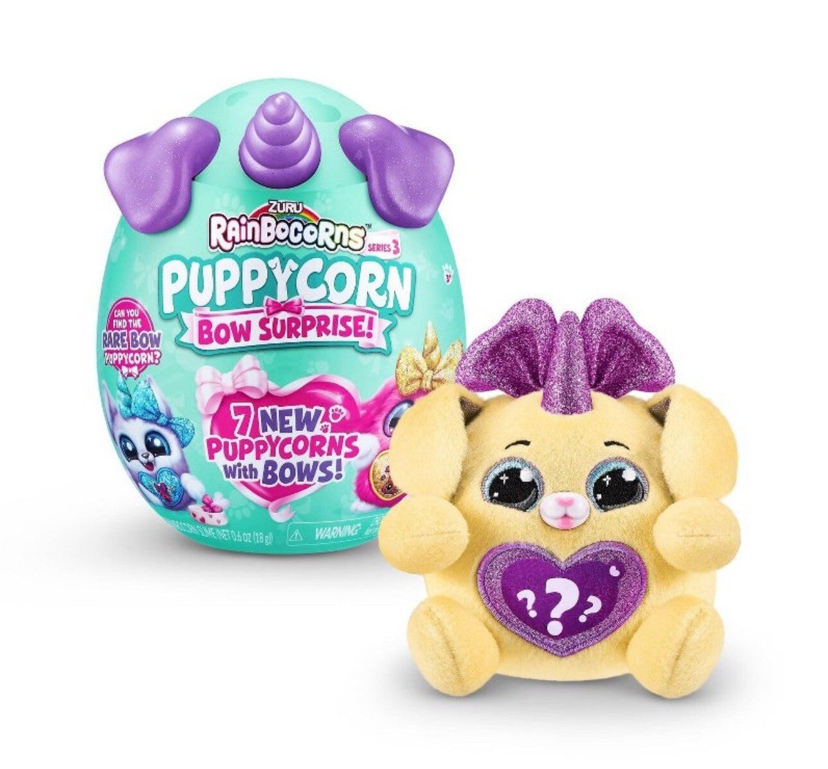 Puppycorn Paws and Bow Surprise: Delightful Novelty & Gag Toy, Purple, Styles May Vary, Ages 3 And Up